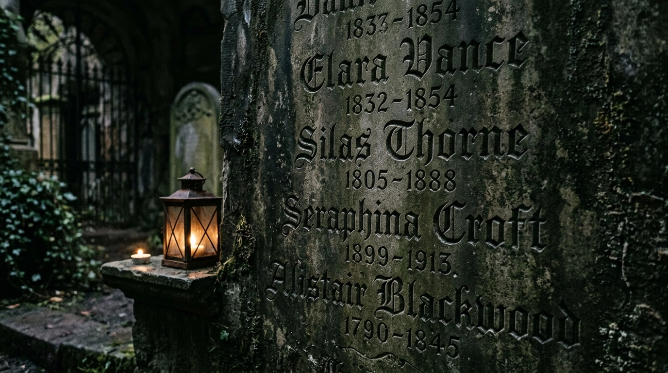 Dark Fantasy Haunted Names Aesthetic