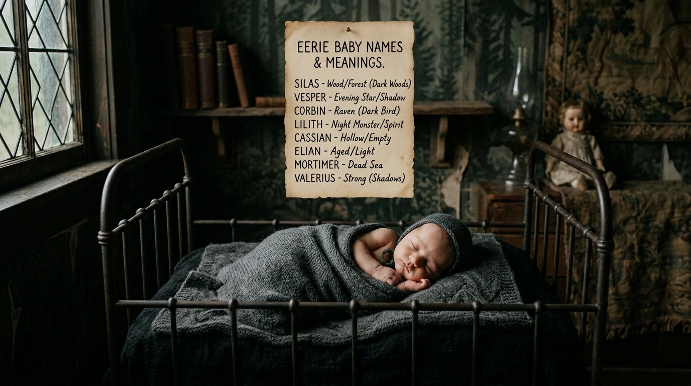 Gothic Horror Eerie Baby Names Meaning