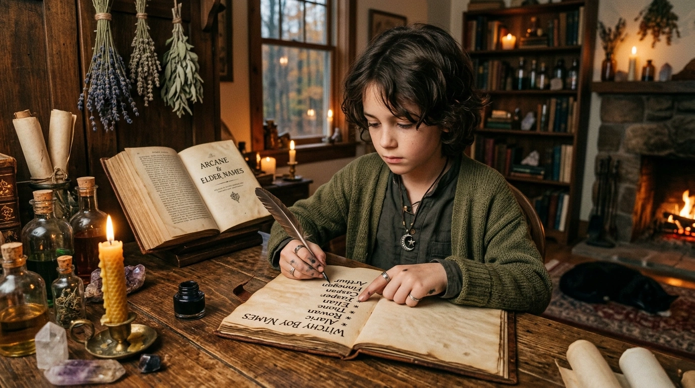 Nature Witchy Boy Names