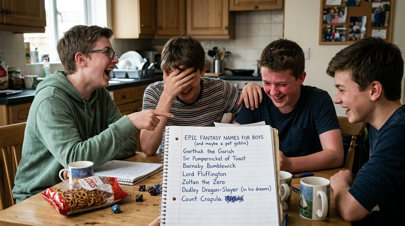 Pop Culture Fantasy Names for Boys