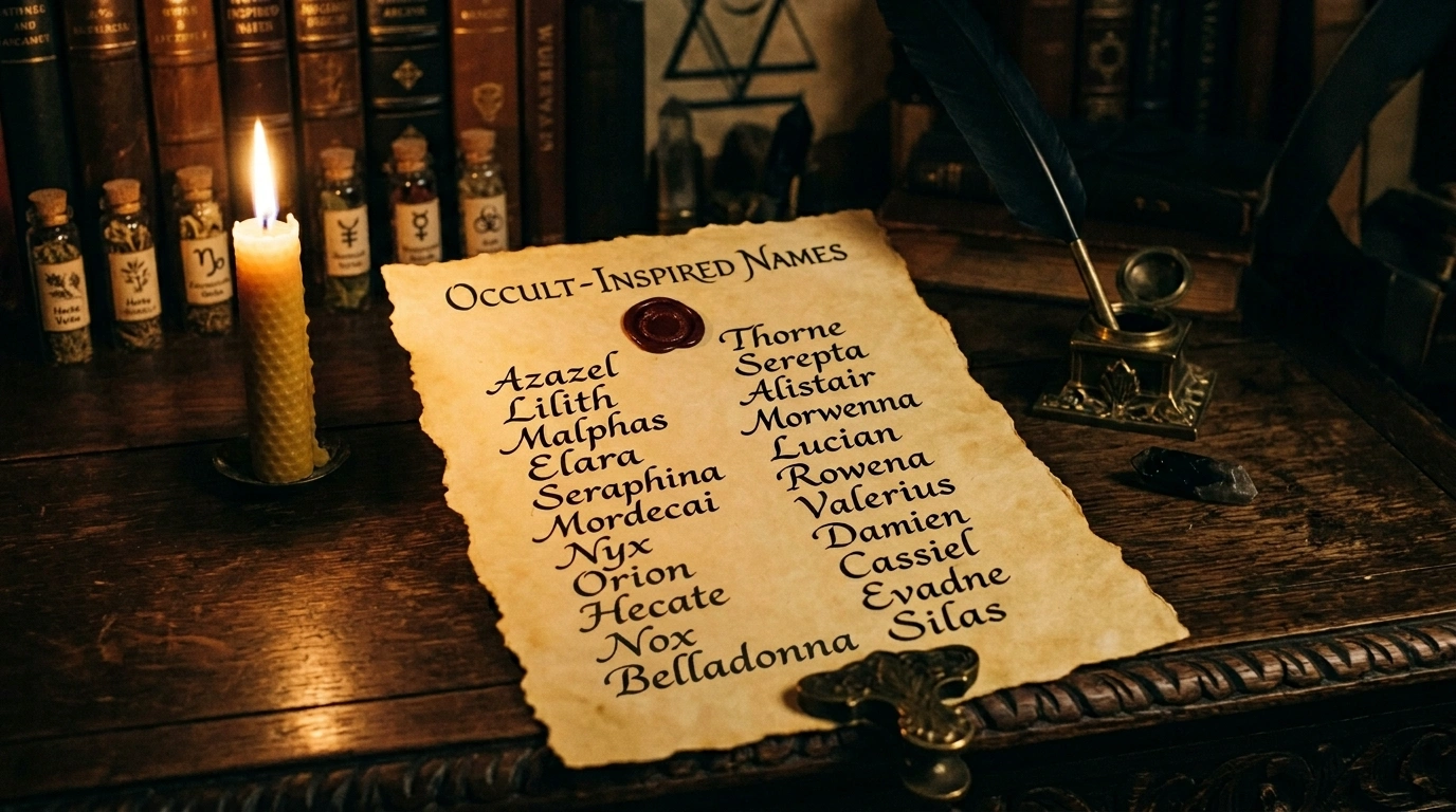 Ritual Occult Inspired Names