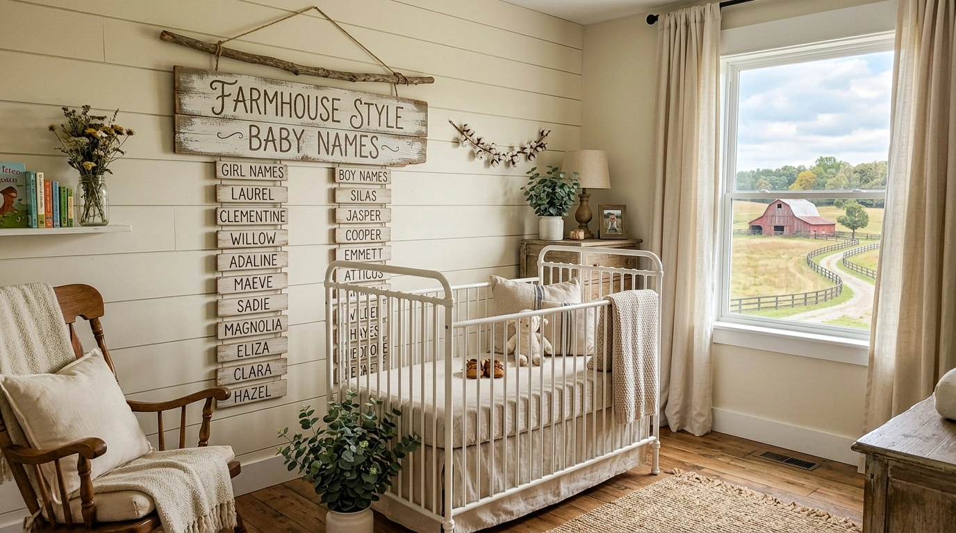 Unique Farmhouse Style Baby Names