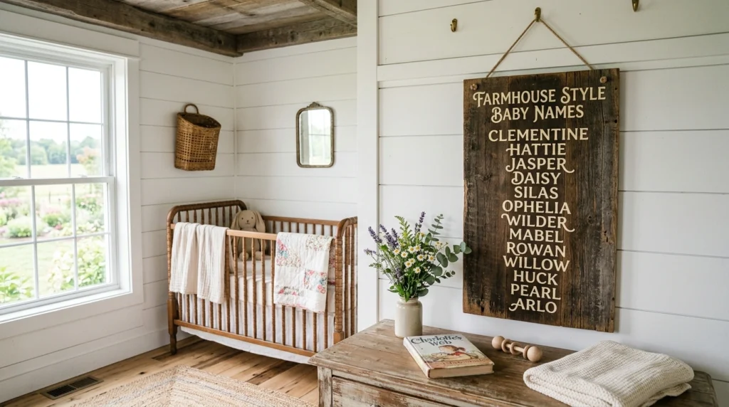 farmhouse style baby names